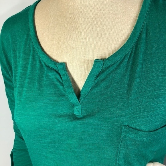 Express Tab Sleeve Emerald‎ Green Top Small S - Picture 4 of 6